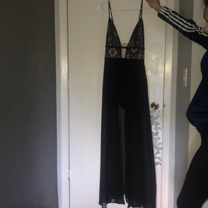 black dress that has shorts